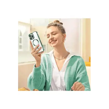 Newface iPhone 16 Pro Max Kılıf Kross Magneticsafe Kapak - Gümüş