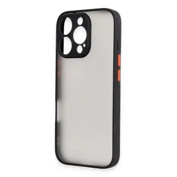 Newface iPhone 16 Pro Max Kılıf Montreal Silikon Kapak - Siyah