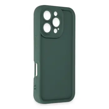Newface iPhone 16 Pro Max Kılıf Viera Silikon - Koyu Yeşil