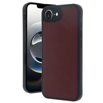 Newface Apple iPhone 16E Kılıf Aras Deri Kapak - Bordo