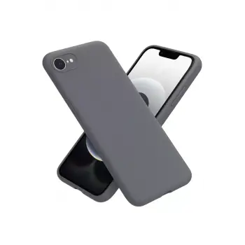 Newface Apple iPhone 16E Kılıf First Silikon - Gri