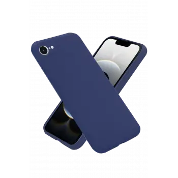 Newface iPhone 16E Kılıf First Silikon - Lacivert