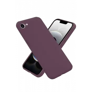 Newface Apple iPhone 16E Kılıf First Silikon - Mürdüm