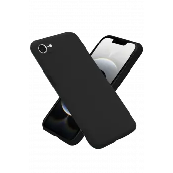 Newface iPhone 16E Kılıf First Silikon - Siyah