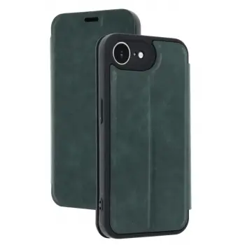 Newface Apple iPhone 16E Kılıf Flip Cover - Koyu Yeşil