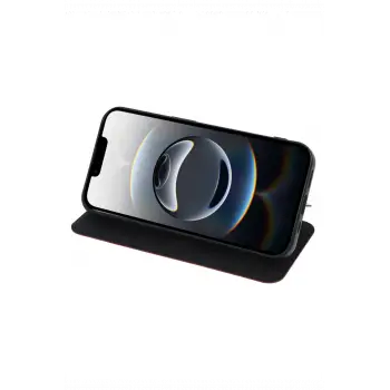 Newface iPhone 16E Kılıf Flip Cover - Siyah