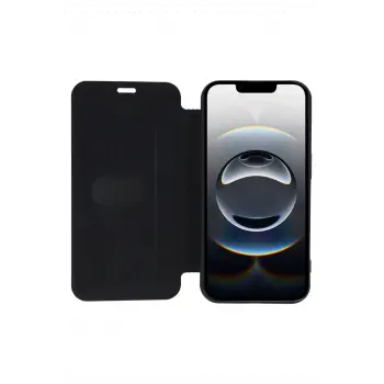 Newface iPhone 16E Kılıf Flip Cover - Taba