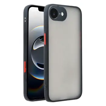 Newface iPhone 16E Kılıf Montreal Silikon Kapak - Siyah