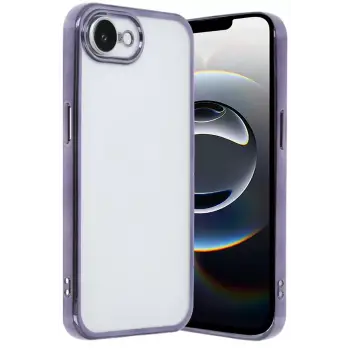Newface Apple iPhone 16E Kılıf Razer Lensli Silikon - Mor