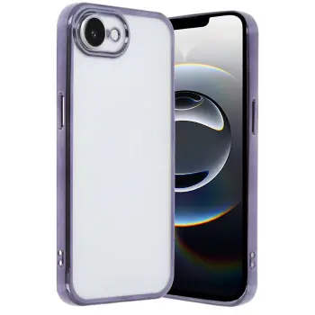 Newface iPhone 16E Kılıf Razer Lensli Silikon - Mor