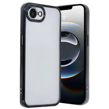 Newface iPhone 16E Kılıf Razer Lensli Silikon - Siyah