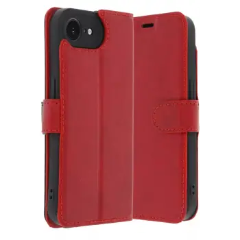 Newface Apple iPhone 16E Kılıf Trend S Plus Kapaklı Kılıf - Kırmızı