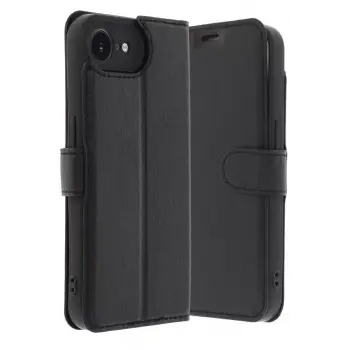 Newface Apple iPhone 16E Kılıf Trend S Plus Kapaklı Kılıf - Siyah