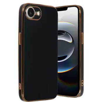 Newface Apple iPhone 16E Kılıf Volet Silikon - Siyah