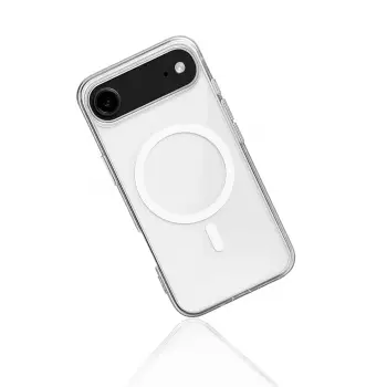 Newface iPhone 17 Air Kılıf Magneticsafe Şeffaf Silikon - Şeffaf