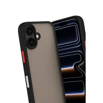 Newface iPhone 17 Kılıf Montreal Silikon Kapak - Siyah