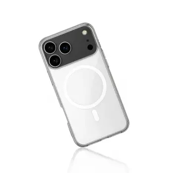 Newface iPhone 17 Pro Max Kılıf Magneticsafe Şeffaf Silikon - Şeffaf