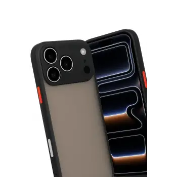 Newface iPhone 17 Pro Max Kılıf Montreal Silikon Kapak - Siyah