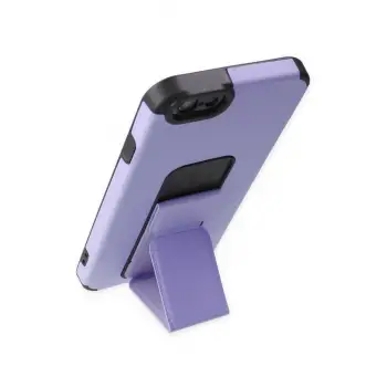 Newface iPhone 6 Kılıf Mega Standlı Silikon - Lila
