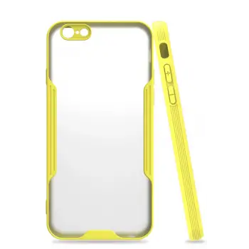 Newface iPhone 6 Kılıf Platin Silikon - Sarı
