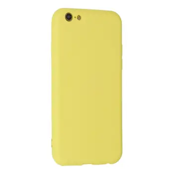 Newface iPhone 6 Plus Kılıf Nano içi Kadife Silikon - Sarı