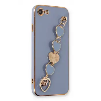 Newface iPhone 7 Kılıf Esila Silikon - Gri