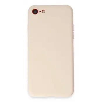 Newface Apple iPhone 7 Kılıf First Silikon - Krem