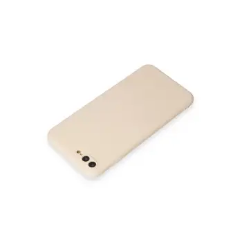 Newface iPhone 7 Plus Kılıf First Silikon - Krem