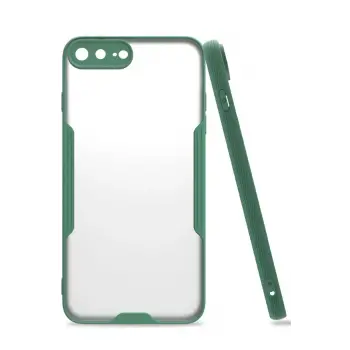 Newface iPhone 7 Plus Kılıf Platin Silikon - Yeşil