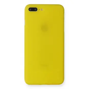 Newface Apple iPhone 7 Plus Kılıf PP Ultra İnce Kapak - Sarı