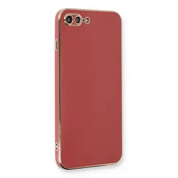 Newface Apple iPhone 7 Plus Kılıf Volet Silikon - Kırmızı