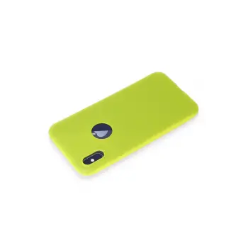 Newface iPhone X Kılıf First Silikon - Parlak Sarı