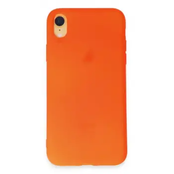 Newface Apple iPhone XR Kılıf First Silikon - Parlak Turuncu