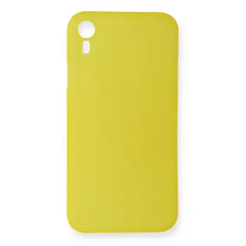 Newface iPhone XR Kılıf PP Ultra İnce Kapak - Sarı