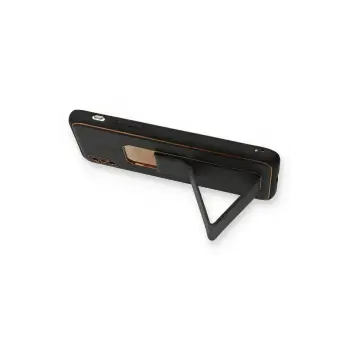 Newface iPhone XS Max Kılıf Coco Deri Standlı Kapak - Siyah