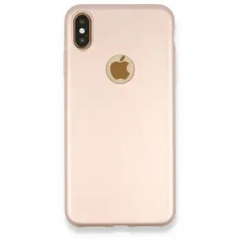 Newface iPhone XS Max Kılıf First Silikon - Rose Gold