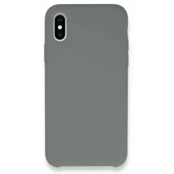 Newface Apple iPhone XS Max Kılıf Lansman Legant Silikon - Gri
