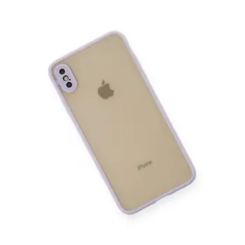 Newface iPhone XS Max Kılıf Montreal Silikon Kapak - Mor