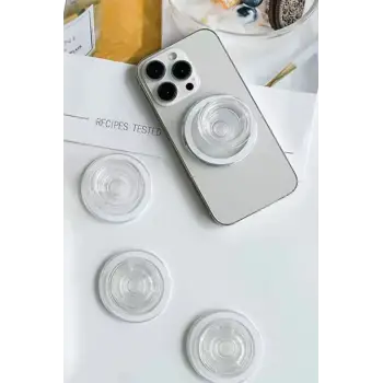 Newface Kickstand Taşlı Magsafe Stand - Siyah