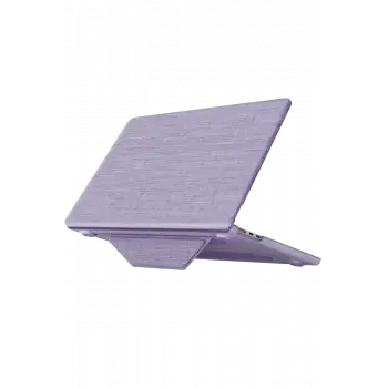 Newface Apple Macbook Air 15 2023 Macbook Kumaş Kapak - Mor