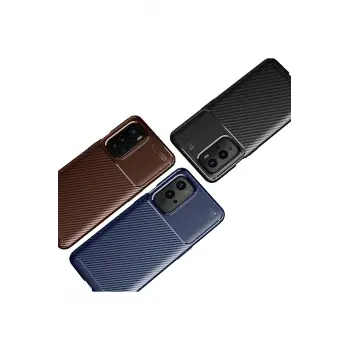 Newface One Plus 9 Pro Kılıf Auto Focus Karbon Kapak - Siyah