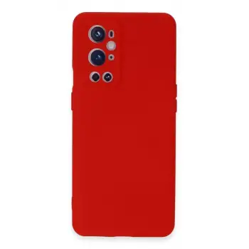 Newface One Plus 9 Pro Kılıf Nano içi Kadife Silikon - Kırmızı
