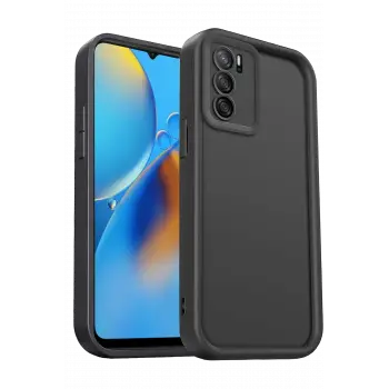 Newface Oppo A16 Kılıf Viera Silikon - Siyah