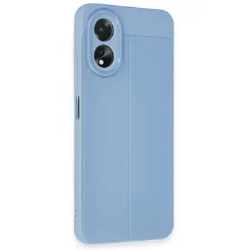 Newface Oppo A38 Kılıf Auto Focus Kapak - Mavi