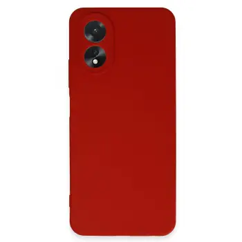 Newface Oppo A38 Kılıf First Silikon - Kırmızı