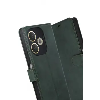 Newface Oppo A5 Pro 4G Trend S Plus Kapaklı Kılıf - Yeşil