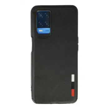 Newface Oppo A54 4G Kılıf Loop Deri Silikon - Siyah