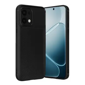 Newface Oppo A6 Pro 4G Auto Focus Karbon Kapak - Siyah