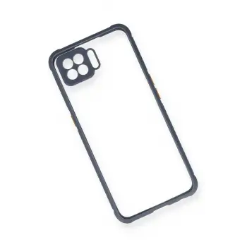 Newface Oppo A73 Kılıf Miami Şeffaf Silikon - Gri