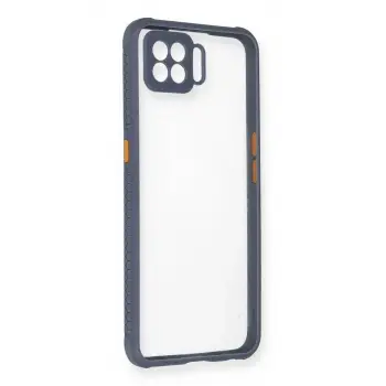 Newface Oppo A73 Kılıf Miami Şeffaf Silikon - Gri